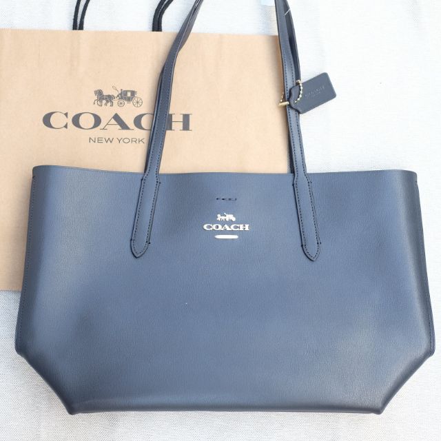 Leather avenue tote online coach