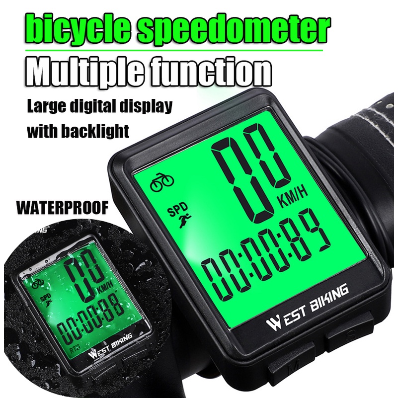 Bike Computer Wireless GPS Speedometer bike speedometer waterproof for ...