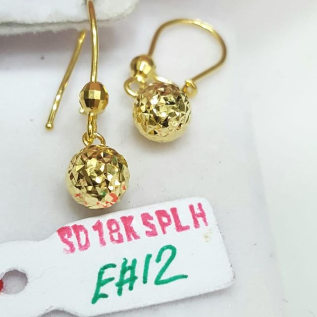 Dangling earrings saudi on sale gold