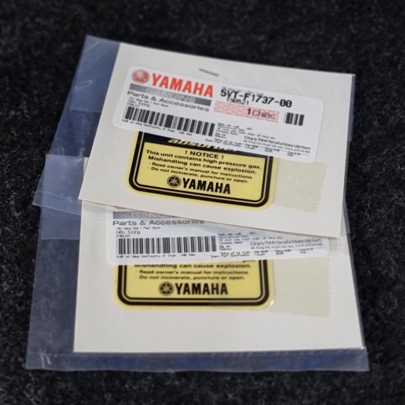 Yamaha Genuine KYB Shocks Sticker (2pcs) Shopee Philippines