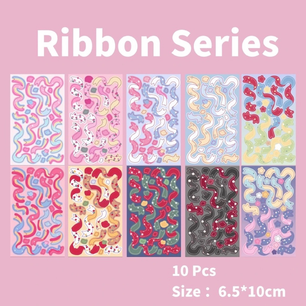 Laser Ribbon Sticker Shiny Decorative | Shopee Philippines