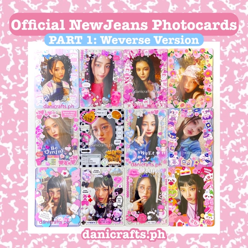 OFFICIAL New Jeans Photocards [PART 1 weverse] (pc blue book haerin ...