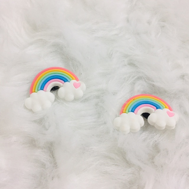 Rainbow croc jibbitz online