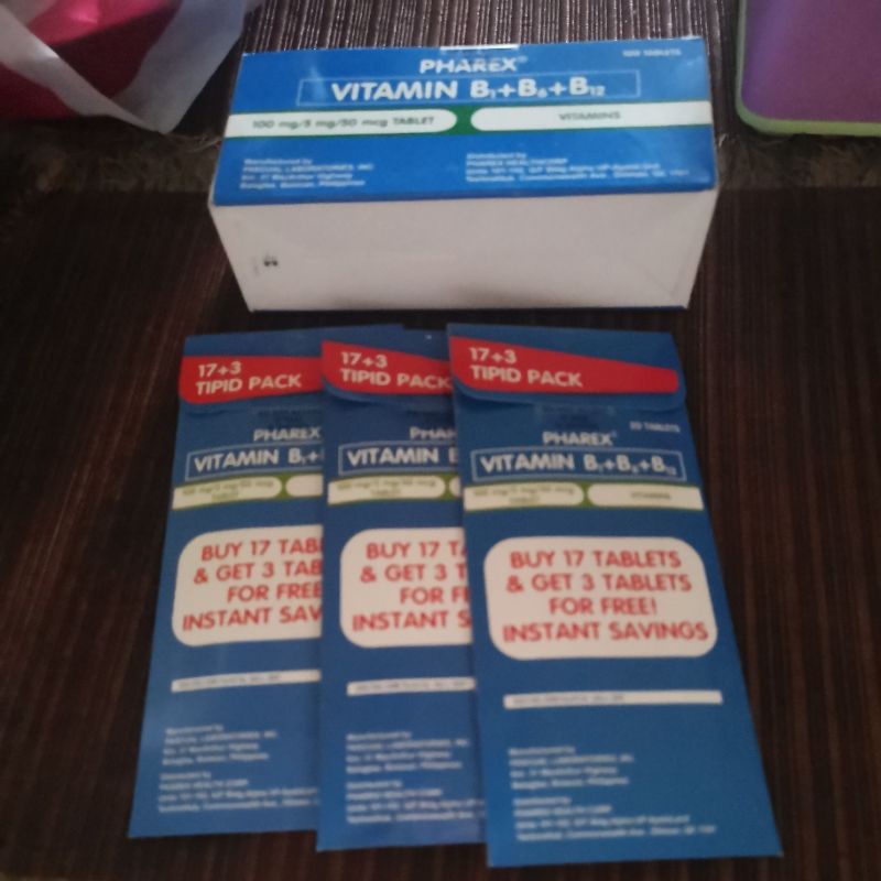 pharex vitamin b complex (100 original) Shopee Philippines
