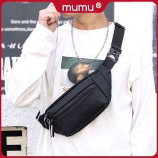 Mumu 7006 Fashion Nylon Belt Bag For Men Waterproof Sling Unisex Women ...