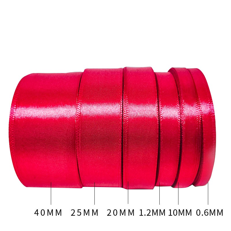 25 yards / roll red ribbon wedding decoration holiday party decoration ...
