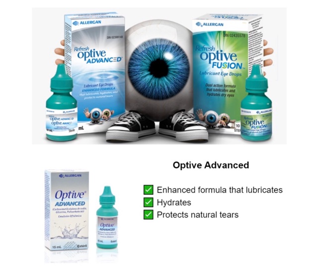 Optive Advanced Triple Action Relief Lubricant Eyedrops 15ml Shopee