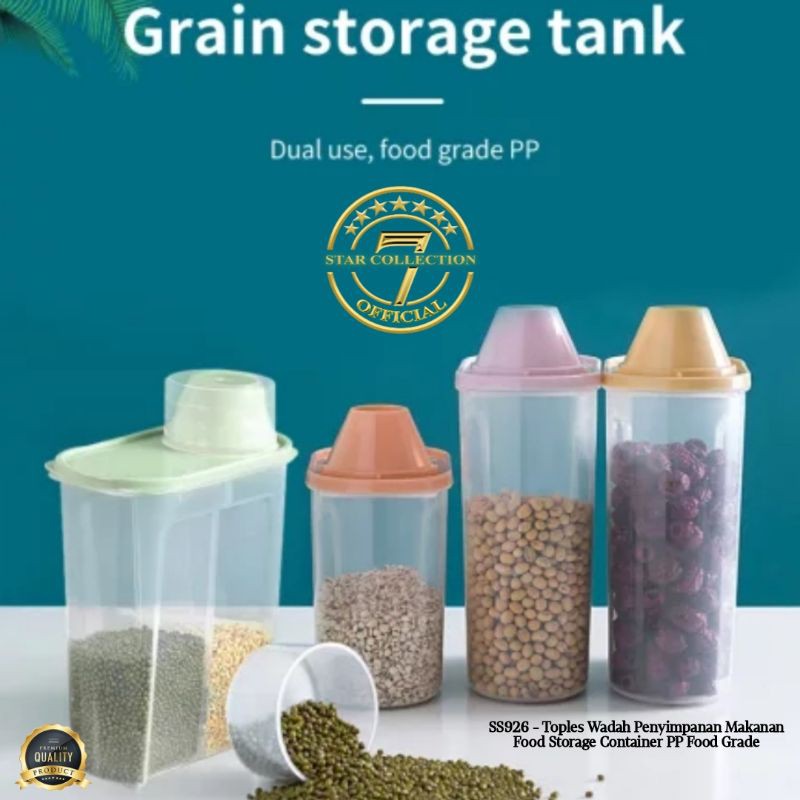 Multipurpose Jar Food Storage Container PP Food Grade ( biru TOSCA ...