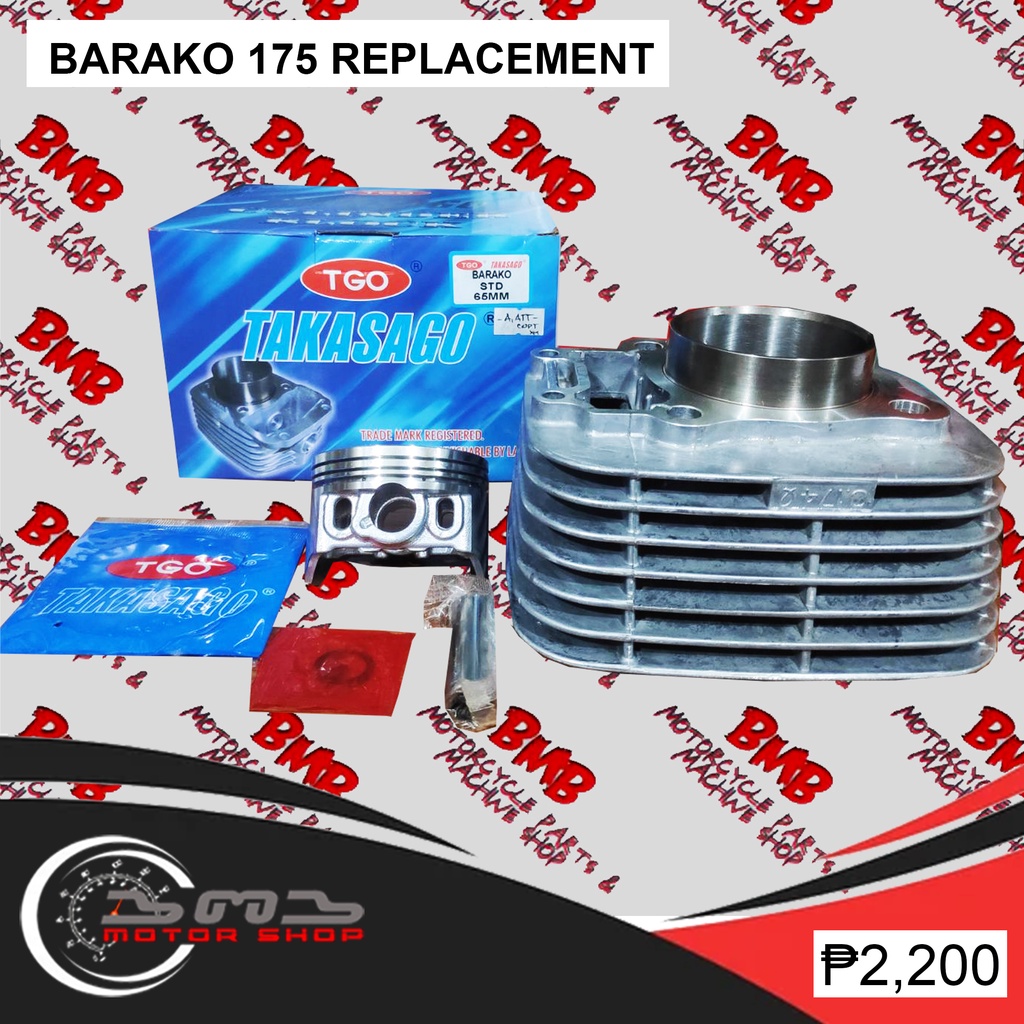 Cylinder Block Assy TAKASAGO Barako 1 BARAKO STD 65MM / MAKOTO Barako 2 ...
