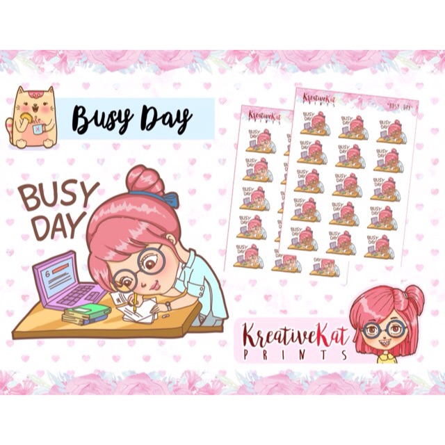 Busy Day Planner Stickers | Shopee Philippines
