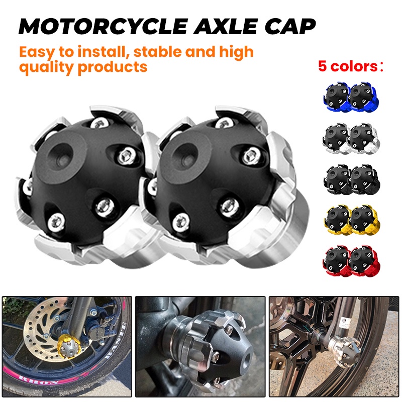 Motorcycle Axle Cap CNC Alloy Wheel Axle Screw Cap Axle Cover Shopee