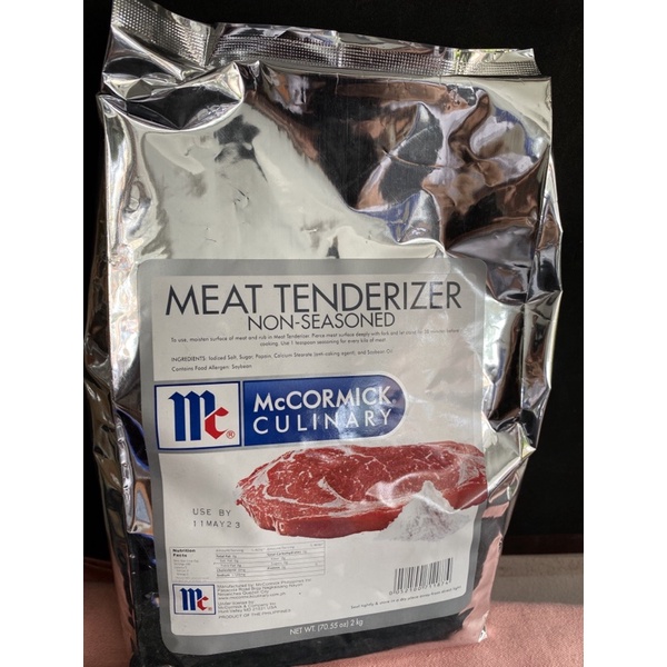 McCormick MEAT TENDERIZER Non Seasoned 2kgs Per Foil Packs Shopee