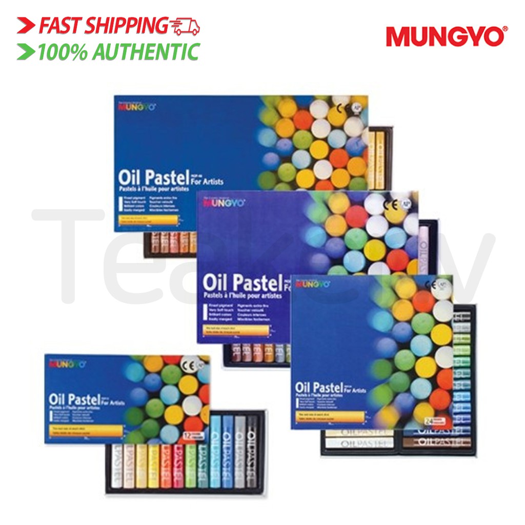 [Mungyo] Oil Pastels Set Of 12 / 24 / 36 / 48 - Assorted Colors ...