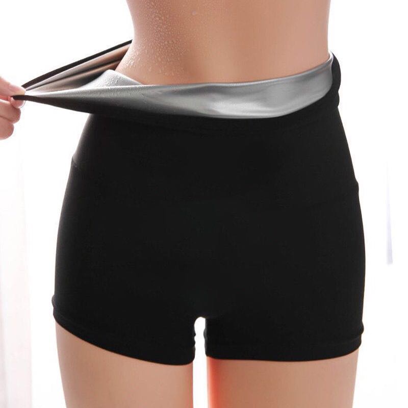 Pantaloni Modellanti Sauna Ad Alta Vita Per Donna | Shapewear Termico Per Dimagrimento | Fascia Push-up Per Pancia E Glutei | Nero