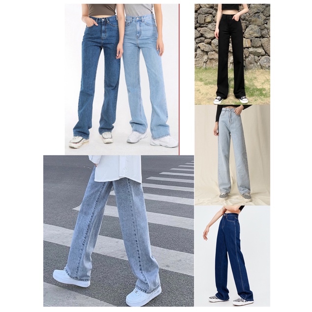 Hot productsZHI XIN 2021NEW 5 Colors Wide Leg Pants HighWaist BoyFriend Jeans  TikTok Outfit Dancer