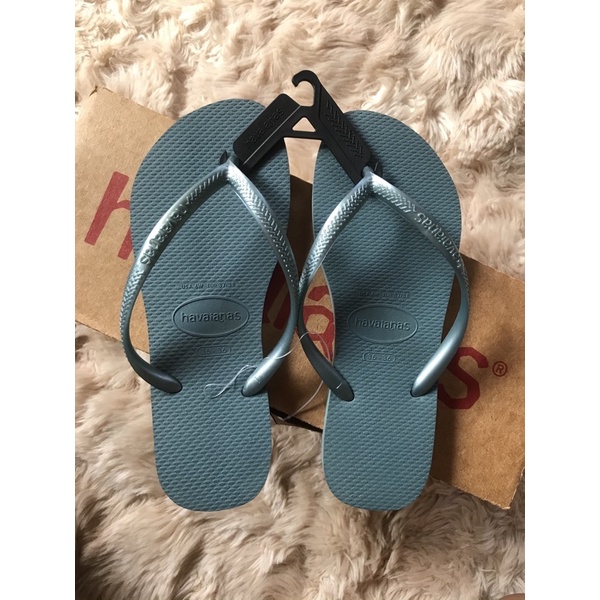 Havaianas Slim Silver Blue Shopee Philippines