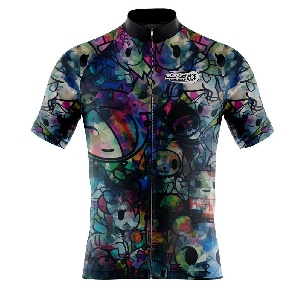 Cycling Jersey Anime Japanese Cycling Clothing Summer Men Short Sleeves