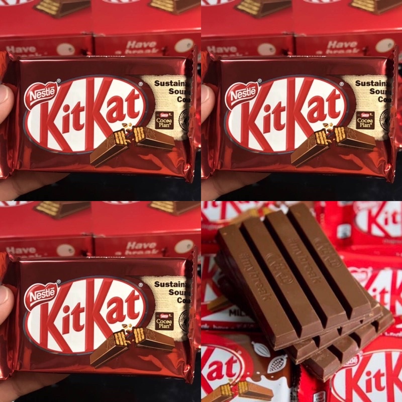 BUY 3 NESTLE KITKAT 4F fingers Chocolate 41 GRAMS | Shopee Philippines