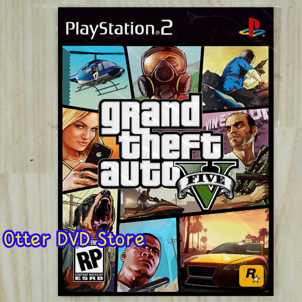 Ps2 PS 2 Grand Theft Auto 5 - GTA 5 - GTA V Game Cassette | Shopee