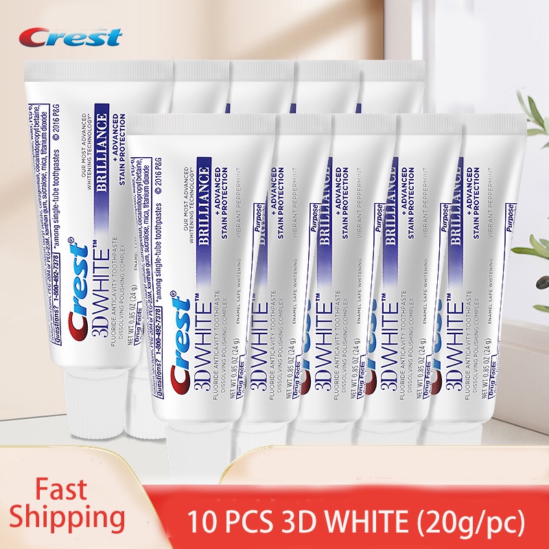 Crest 3D White Brilliance Toothpastes Tooth Paste Oral Hygiene Teeth Whitening Gum Care