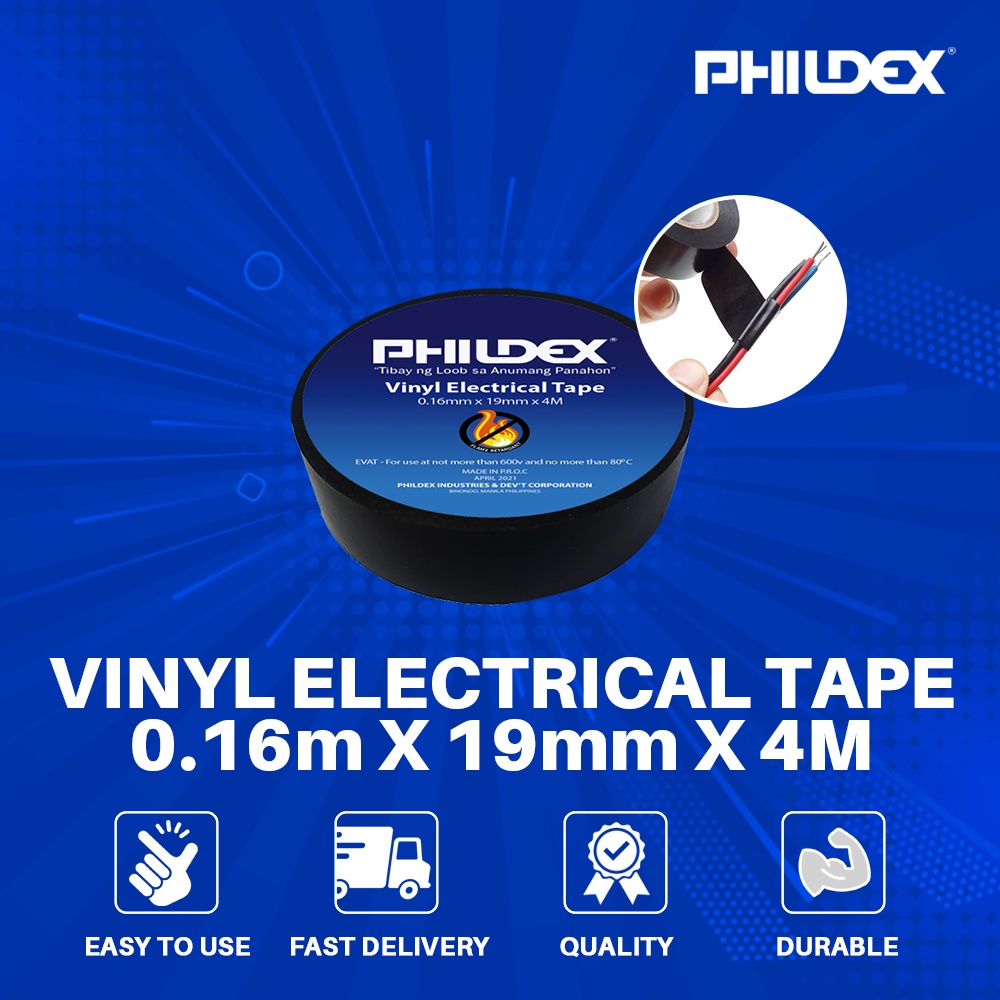 PHILDEX Vinyl Electrical Tape Shopee Philippines