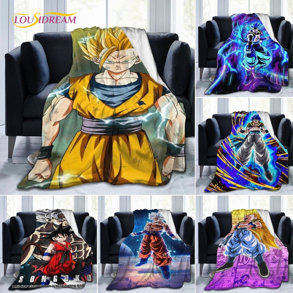 Anime DragonBallZ Blanket Flannel Blanket Super Soft Dragon Fleece
