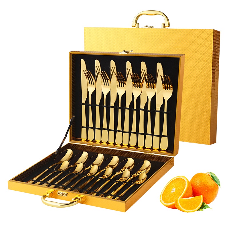 Pcs Gold Cutlery Set Stainless Steel Cutlery Set Knife Fork Spoon