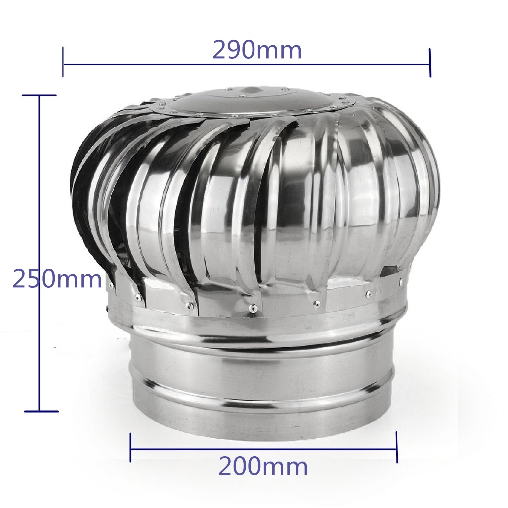 Stainless Steel Roof Ventilator Wind Turbines Air Vent Attic Ventilator