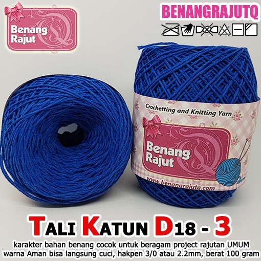 KATUN Cotton Rope D183 (Dark Blue) Knitting YARN Q CROCHET YARN