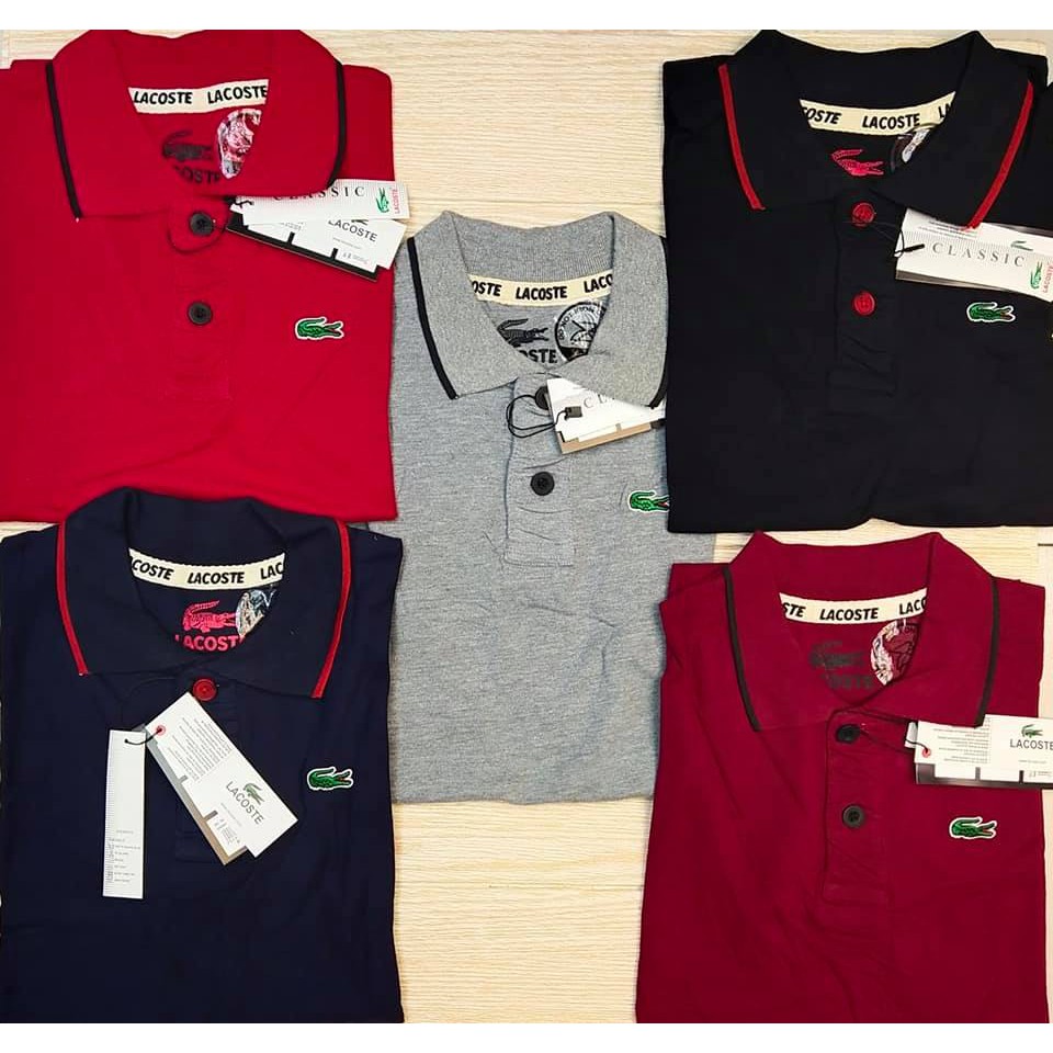 Lacoste polo sale shirts overruns