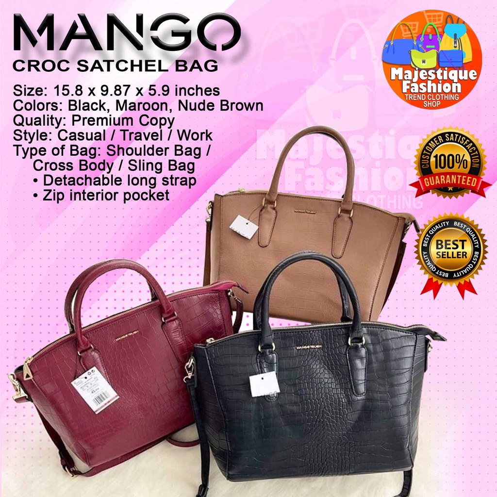 Majestique Mango Women s Large Capacity Zippered Office Tote Bag Stylish and Practical Handbag Shopee Philippines