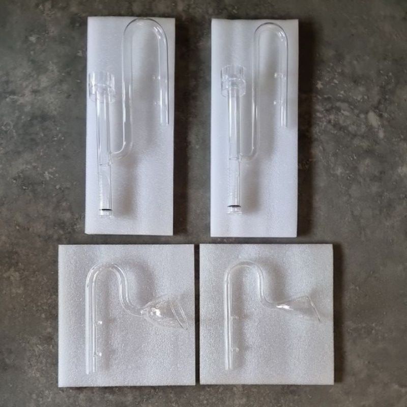 Aquarium skimmer Glass lily pipe inflow and outflow 12mm and 16mm