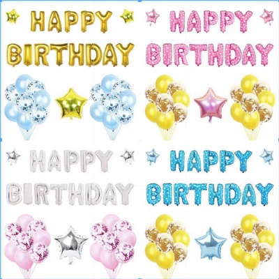 Blue & Gold Birthday Party Decorations Kit - 60 Pc Set With Balloons, Banner, Confetti, Tablecloth & More (All Gender) - View #2