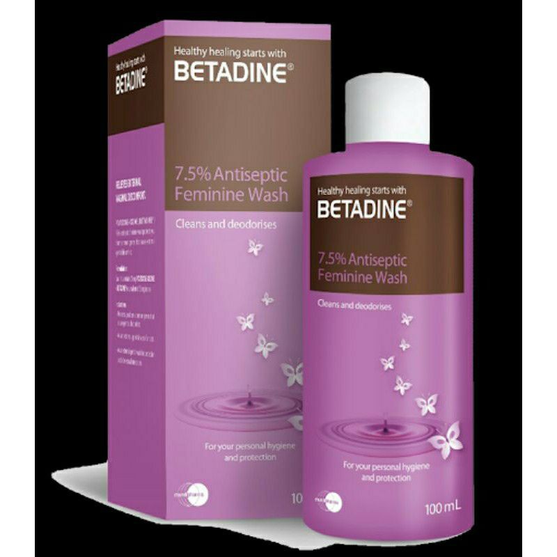 BETADINE FEMININE WASH 7.5 SOLUTION ANTISEPTIC (100ML) Shopee