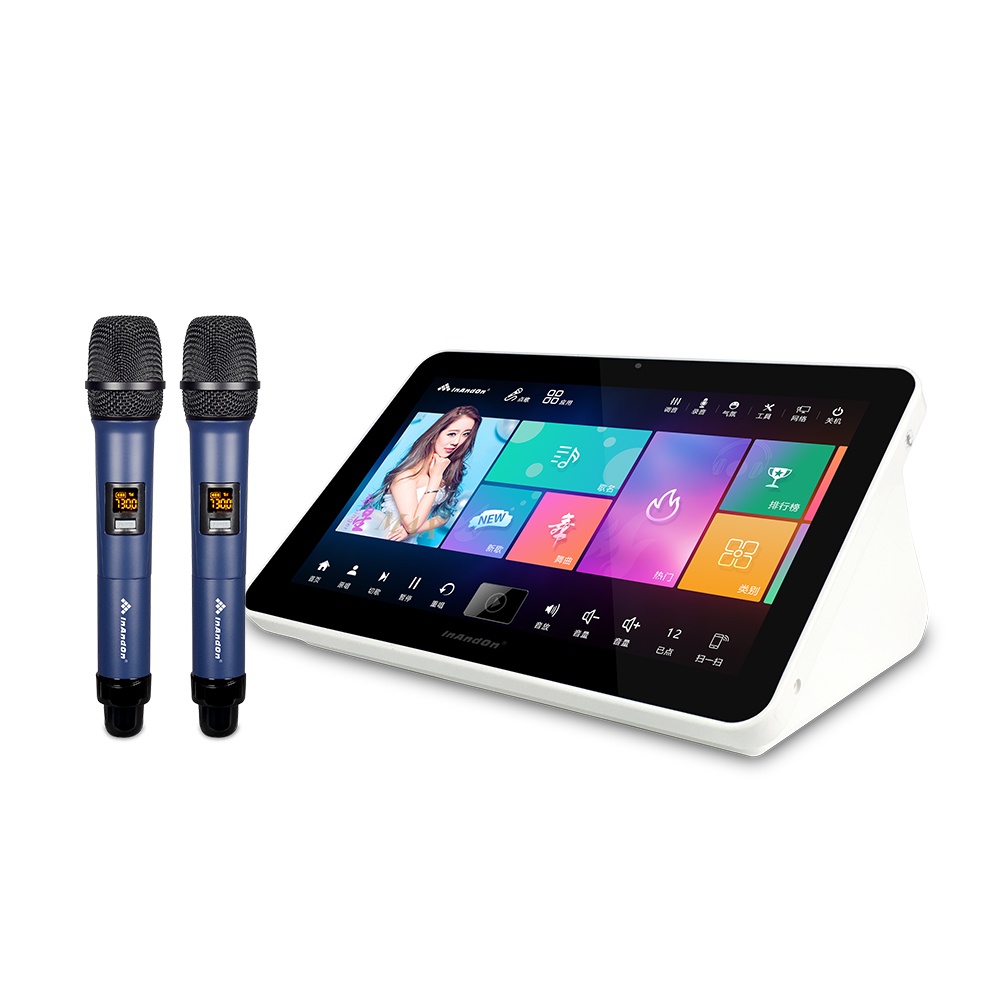 Chinese Touch Screen Karaoke Machine 15.6'' Portable All in one KTV