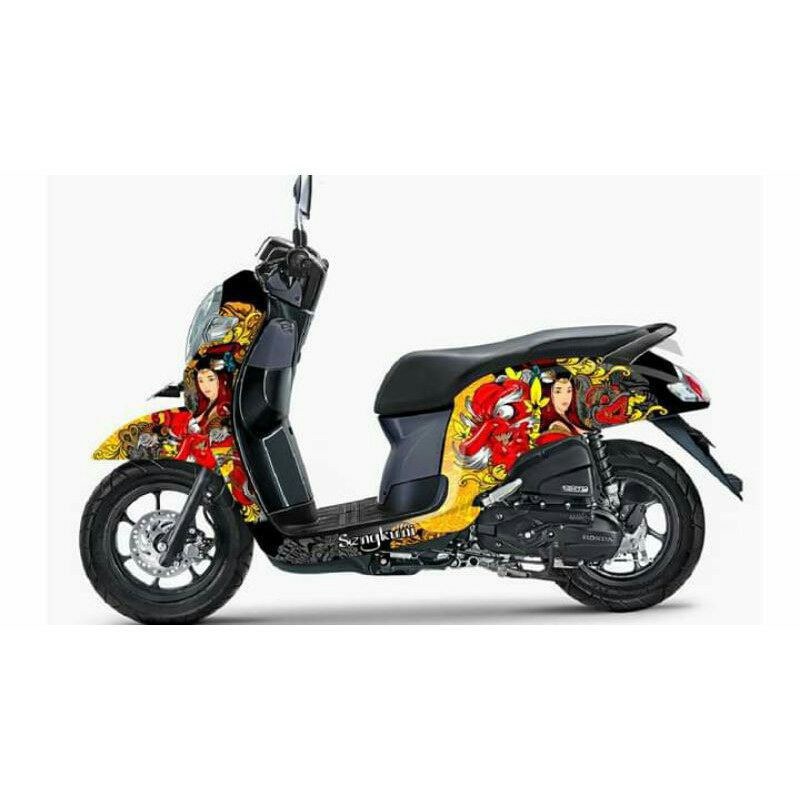 Honda Scoopy new full body sticker decal variations | Shopee Philippines