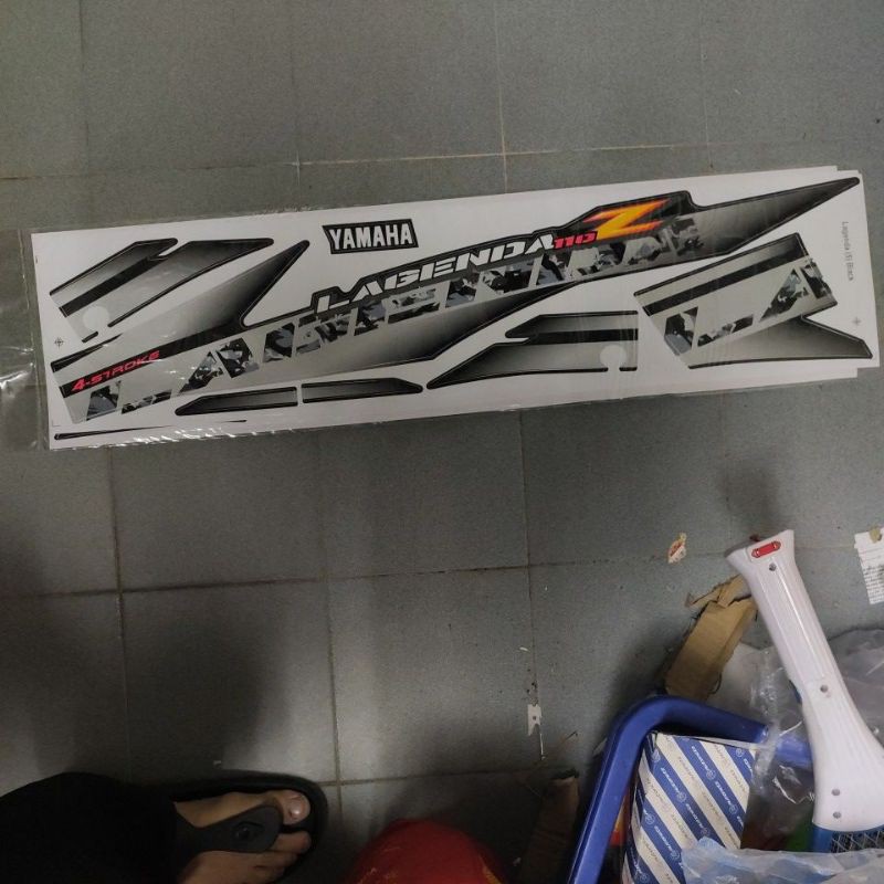 Stiker Sticker Body Stripe Cover Set 5 Yamaha Lagenda110z Lagenda 110z Srl110z Srl 110z Stripe