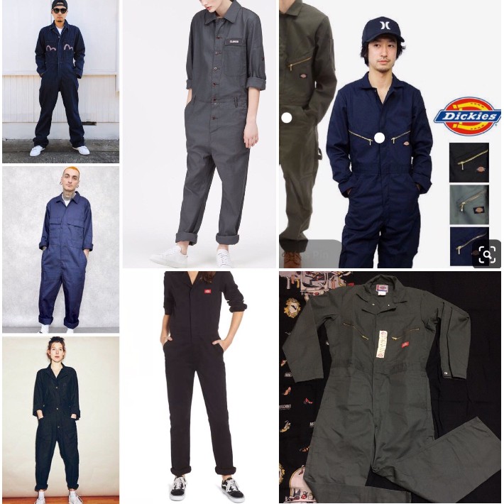 Dickies Urban Street style Coverall unisex (Camo Green) Shopee