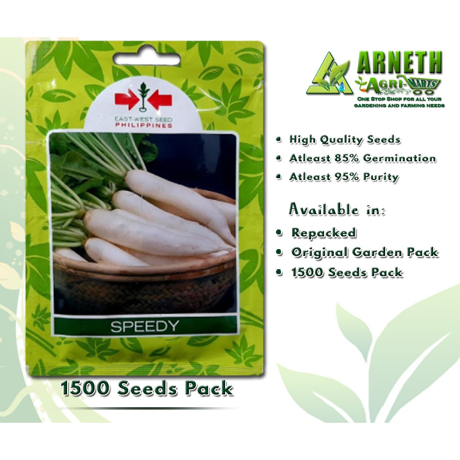 SPEEDY RADISH SEEDS BY EASTWEST GARDEN PACK | Shopee Philippines