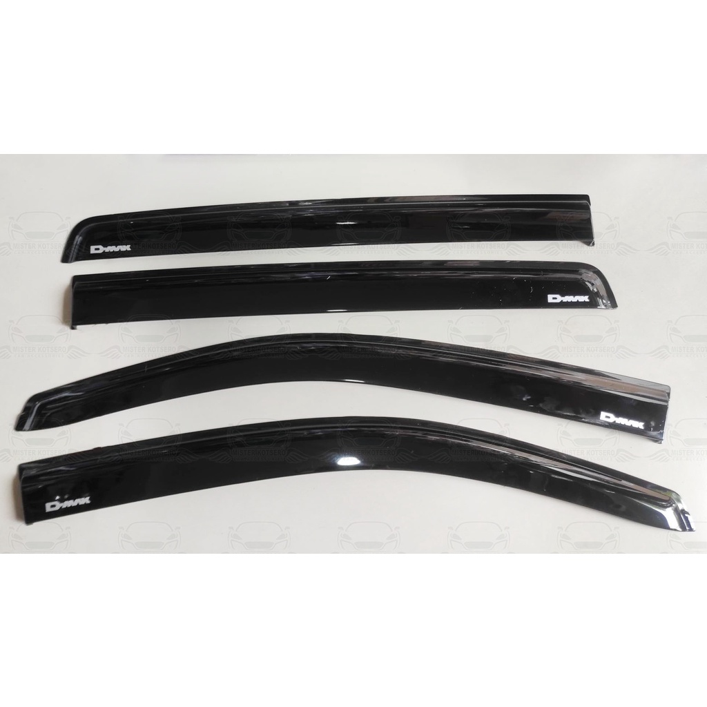 Isuzu DMAX 2016 to 2020 Black Rain Gutter Door Visor | Shopee Philippines