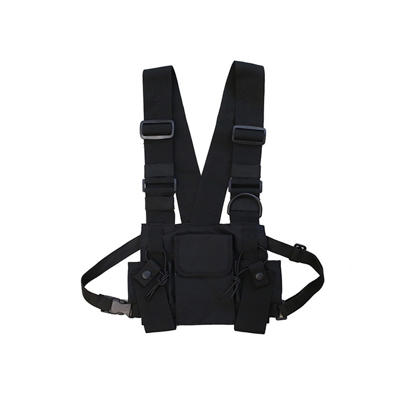 Men's Vest Multi-pocket Chest Bag Multifunction Oxford Cloth Bags For ...