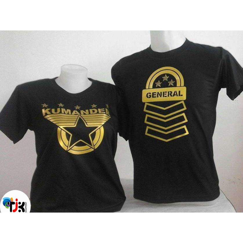 general and kumander couple shirt