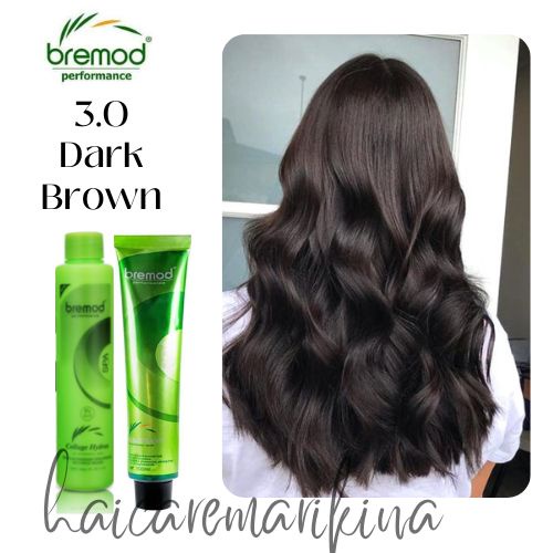 3.0 DARK BROWN Bremod Hair Color - With Oxidizer Set | Shopee