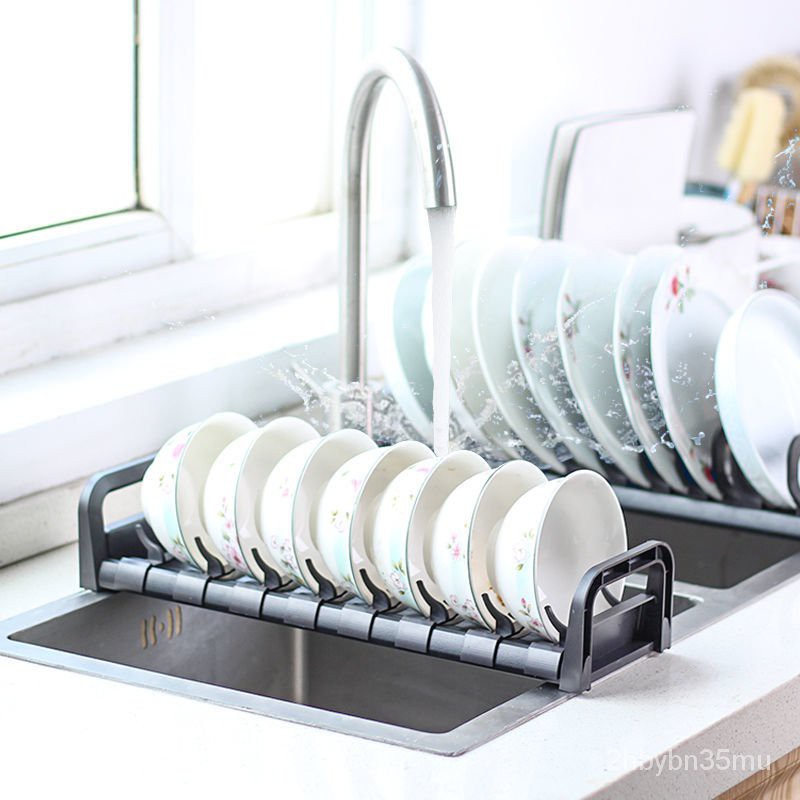Kitchen Countertops Dish Rack Drawer Bowl Storage Rack Cabinet Built-in ...