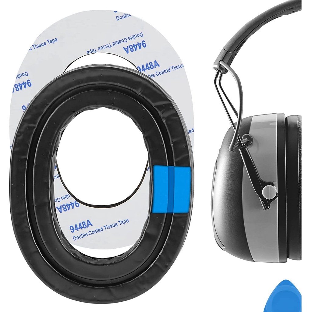 Geekria Replacement Ear Pads for 3M WorkTunes Connect Peltor Bull's Eye