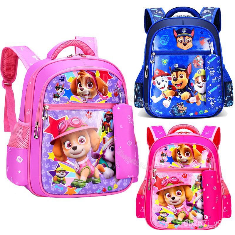 Paw Patrols Children School Bag Cartoon Nylon Backpack Kindergarten ...