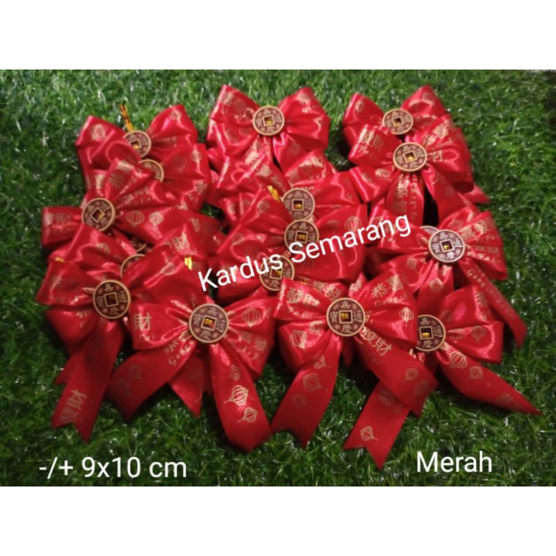 READY SIMPLE CHINESE NEW YEAR RIBBON 9x10 CM (PER PCS) | Shopee Philippines