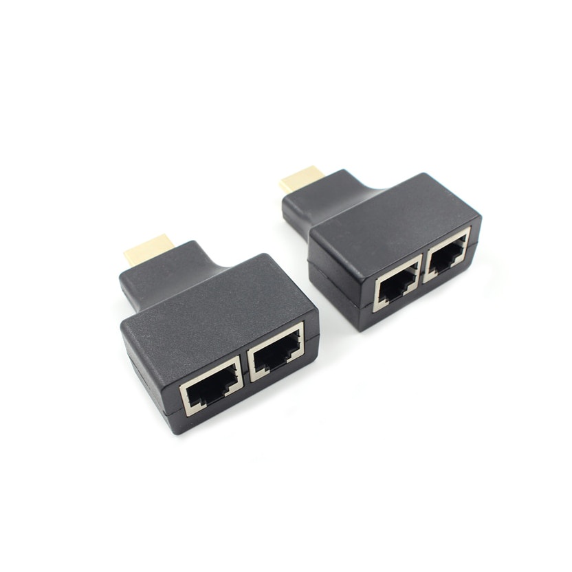 1 Pair HDMI-compatible Extend to RJ45 UTP LAN Ethernet CAT5E/6 Extender ...