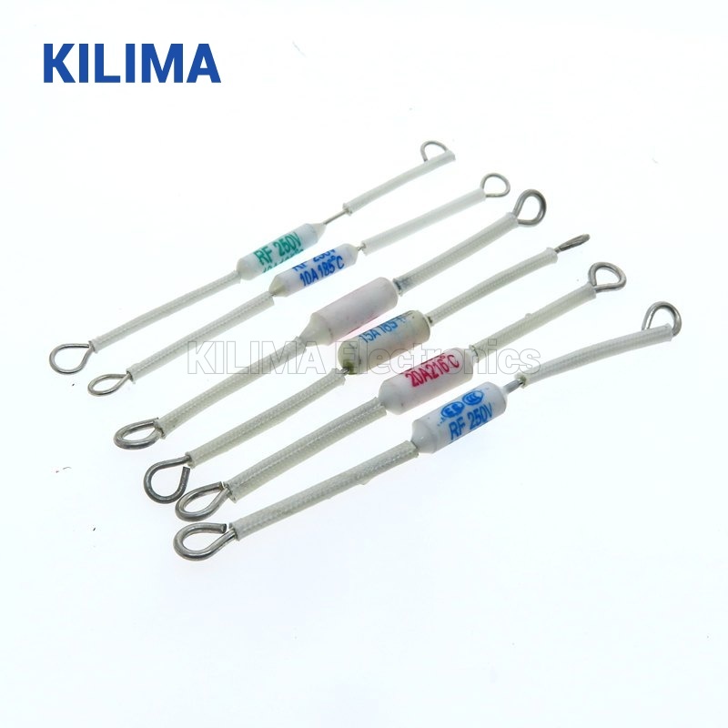 5/2 Pcs RF Thermal Fuse 250V 10A 15A 20A Ceramic temperature fuse