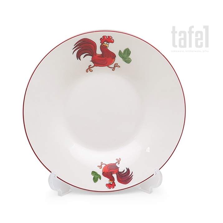 Rooster Chicken Plate 17 cm contents 1 | Shopee Philippines